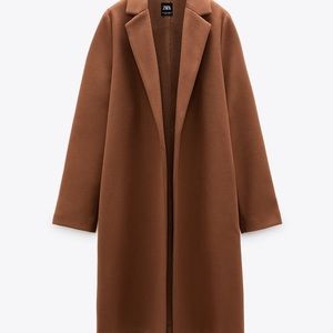 Zara Coat with Lapel Collar